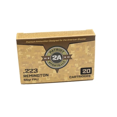 STV Patriot .223 REM, 55gr, FMJ - 20 rounds [MPN: P223055F]