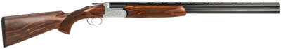 Fausti USA Caledon 16 Gauge 28quot Vent Rib Barrel 275quot Chamber 2 Rounds Walnut Stock Blued Barrel Finish Silver Receiver with Engravings 15602 OverUnder Shotgun