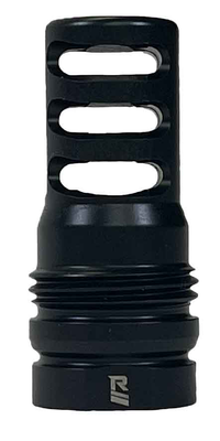 RUGGED SUPPRESSOR 3 PORT BRAKE .338, MUZZLE, 3/4X24 THREAD PITCH, MATTE FINISH, BLACK MB025