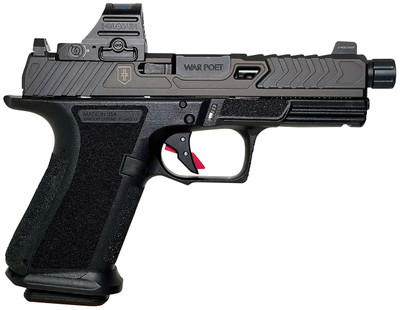 Shadow Systems MR920 War Poet 9mm 5quot Threaded Barrel 15rd Black Includes Holoson Red Dot Sight