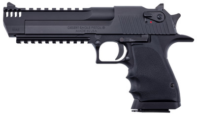 Magnum Research Desert Eagle Mark XIX L6 50 AE 6quot 71 Black Steel wIntegral Muzzle Brake amp Picatinny Rail Barrel DE50L6IMB