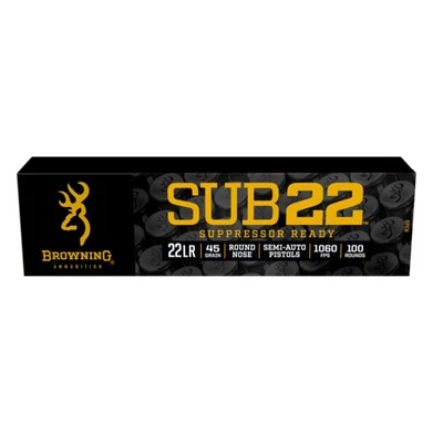 Browning Sub-22 .22 LR, 45gr, LRN Supersonic [MPN: B194122102] - 100 rounds
