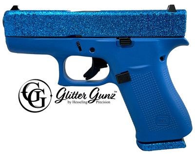 GLOCK 43X 9MM SAPPHIRE GLITTER GUNZ