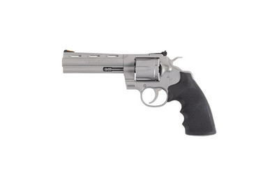 Colt Python 357mag 5quot Matte  Ss Adj Sight Hogue Grips