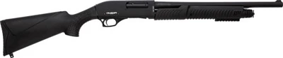 Lkci Omega Pump Shotgun 12ga - 20" Bbl 3" 4+1sh Black