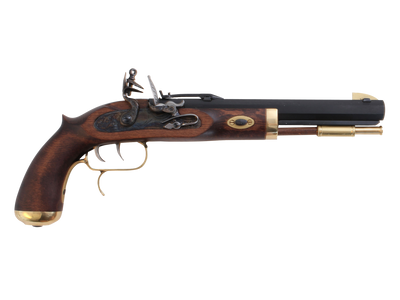 Traditions Trapper Pistol 50  Flintlock Bluedhardwood