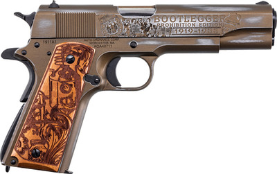 Autoordnance 1911a1 45acp  Bootlegger Wood Grips