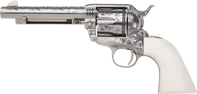 E.m.f. General Patton .45 Long Colt 5.50" 6rd Stainless Steel Engraved Ivory