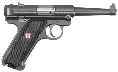Ruger 40104 Mark IV Standard 22 LR 475quot 101 Blued Blued Steel Slide Checkered Black Polymer Grip