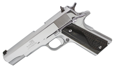 Iver Johnson 1911a1 38 Super  5quot Fs 8rd Chrome Black Wood