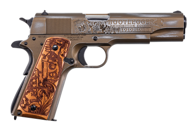 Auto Ordnance Bootlegger 1911 .45 ACP 5" 7+1 Distressed Brunt Bronze Cerakote Walnut Semi Auto Pistol