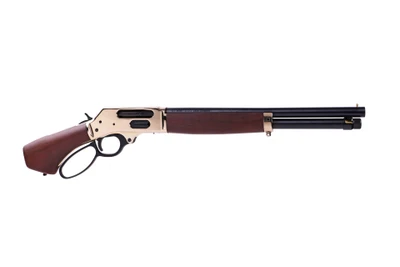 Henry Axe 410 Gauge 15.14" 5+1 2.5" Brass Rec Blued Barrel American Walnut Grip Right Hand H018BAH410