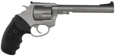 Charter Arms Mag Pug Target 357 Mag 6" 5 Round Stainless Steel Black Rubber Grip 73560