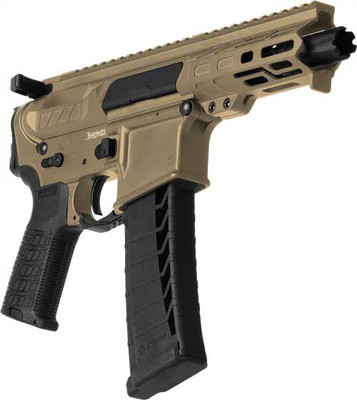 CMMG Banshee MK4 .22LR 4.5" 25Rd Coyote Tan Cerakote Pic Rail End Cap AR-15 Pistol
