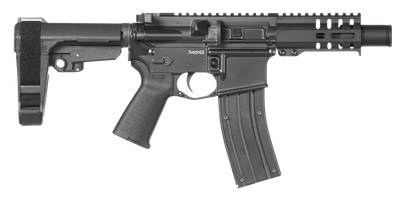 CMMG 22A5B62GB Banshee 300 MK4 22 LR 4.50" 25+1 Graphite Black Cerakote Black Magpul MOE Grip CMMG 6 Position RipBrace