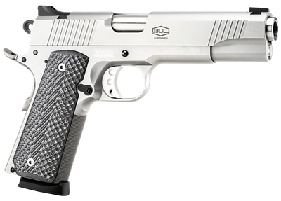 Bul Armory 1911 Government 9mm Luger 5" 10+1 Stainless Steel Black Polymer Grip 39102GC