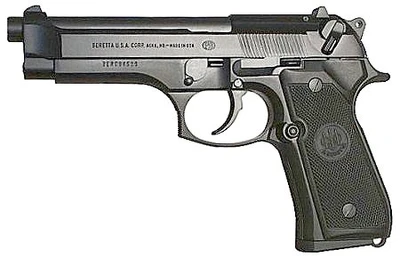 Beretta USA J92F300 92FS 9mm Luger 490quot 101 Black Bruniton Steel Slide Black Polymer Grip USA Made