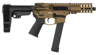 CMMG 99A172FBB Banshee 300 MKGS 9mm Luger 5" 33+1 Burnt Bronze Cerakote, Black Magpul MOE Grip CMMG 6 Position RipBrace