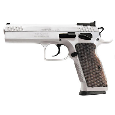 EAA TANFO WITNESS ELITE STOCK II .38 SUPER 4.5" 17RD STAINLESS WALNUT