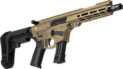 Cmmg Pistol Banshee Mk17 9mm 8" 21rd Ripbrace Coyote Tan
