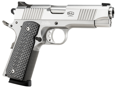 Bul Armory 40104GC 1911 Commander 45 ACP 4.25" 8+1 Stainless Steel Frame & Slide Black Polymer Grip