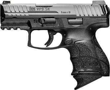 Hk Vp9sk Push Button 9mm 3.39" Ns 1-13/2-10rd Black