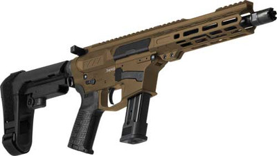 Cmmg Mk17 9mm 8" 21rd Mid. Bronze Ripbrace Pistol Banshee