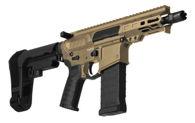 CMMG BANSHEE MK4 PISTOL 5.7X28MM 5" BARREL 40-ROUNDS COYOTE TAN RIPBRACE