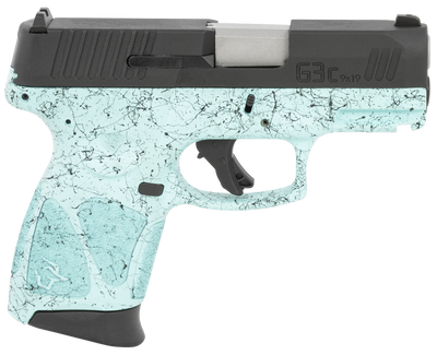 TAURUS G3C 9MM 32quot BARREL 12ROUNDS CYAN W BLACK SPLATTER FRAME