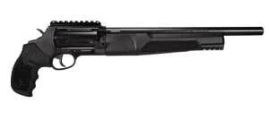 Taurus Judge Home Defender Medium Frame 45 Long Colt 13quot Steel Barrel 5rd Cylinder Matte Black Frame wAccessory Rail Blk Rubber Grip 2JHD441013MAG