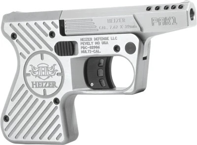 Heizer Def. Pocket Ak Ported 7.62x39mm 3" Single Shot Stainless Steel