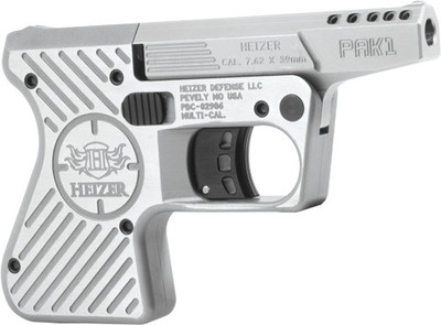 Heizer Def. Pocket Ak Ported 7.62x39mm 3" Single Shot Stainless Steel