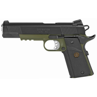 Springfield Armory 1911 Loaded Marine Corps Operator 45 ACP 5quot 71 OD Green Cerakote Black PX9105MLCA18 CA Compliant