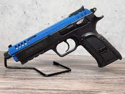 Tanfoglio Force 22lr 49quot 10Rd Polymer Frame Blue Steel Slide