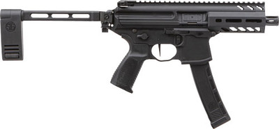 Sig Sauer PMPX4B9 MPX K 9mm Luger Caliber with 450quot Barrel 301 Capacity Black Hard Coat Anodized Metal Finish