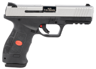 Sar Usa Sar9, 9mm Luger 4.4" Barrel 10 Rounds Polymer Frame Two Tone Finish Fixed Sights Striker Fired Accessory Rail