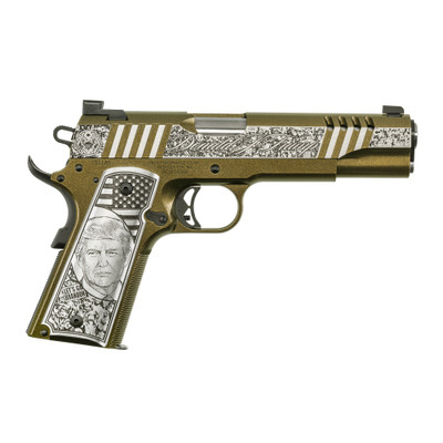 AUTO ORDNANCE TRUMP quotRALLY CRYquot 1911 45 ACP 5quot BARREL 7ROUNDS BLACK ENGRAVED