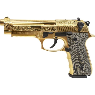 Girsan Regard MC Deluxe 9mm Luger 490quot Barrel 181 Capacity Overall Gold Plated Finish 390088
