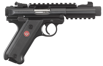 Ruger 40150 Mark IV Tactical 22 LR 440quot 101 Blued Blued Steel Slide Checkered Black Polymer Grip