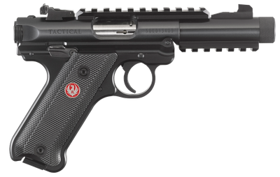 Ruger 40150 Mark IV Tactical 22 LR 4.40" 10+1 Blued Blued Steel Slide Checkered Black Polymer Grip