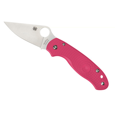 Spyderco Para 3 Spy C223pn  Pnk Lw Pln Brst Cancer
