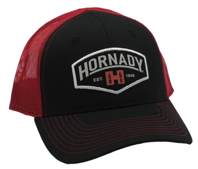Hornady Established Horn 99214  Black/red Est Mesh Hat