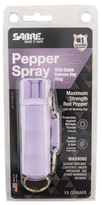 Sabre Pepper Spray Sec Hc14lv02ny  Lavender Hard Case*ny*