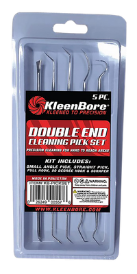 Kleen-bore Stainless Steel Double Ended Gun Kln Kb-pickset  Ss Dbl Gn Pick Set