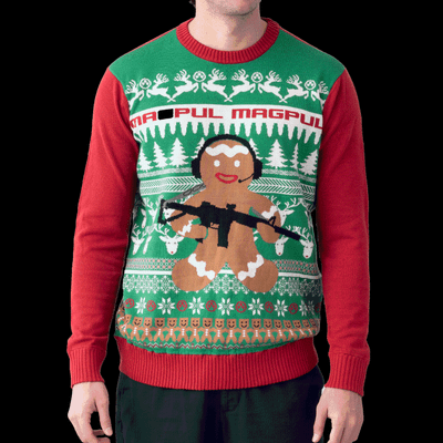 Magpul Industries Corp Ugly Christmas Mag1198-975-l Sweater Lg Gng