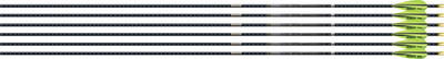 Easton 4mm Emj Match Grade 340 - 6-pack W/ 3" Aae Hybrid Vanes