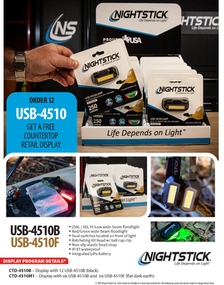 Bayco Counter Display Nstick Ctd-4510m1  (6)usb4510b(6)usb4510f