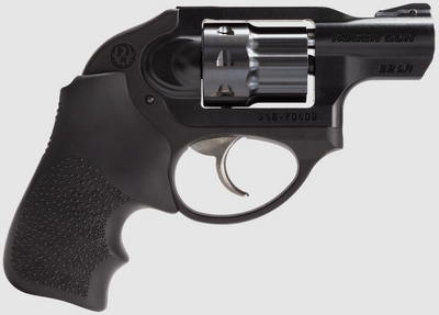Ruger 5410 LCR 22 LR 8rd 187quot Black PVD Cylinder Matte Aluminum Frame Hogue Tamer Monogrip Grip