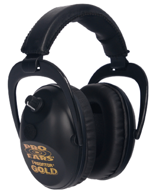 Pro Ears Predator Gold Series Ear Muffs Black GSP300B