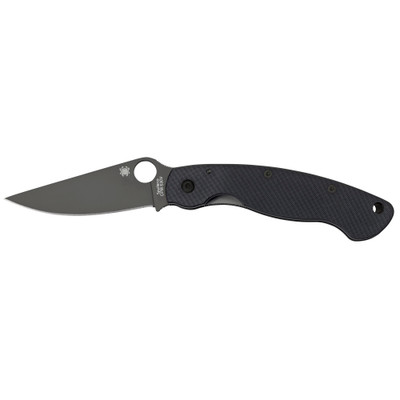 Spyderco Military Folder 4.0 in Black Plain G10 Hndl